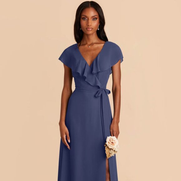 Birdy Grey Jackson Chiffon Dress - Slate Blue - Picture 1 of 2